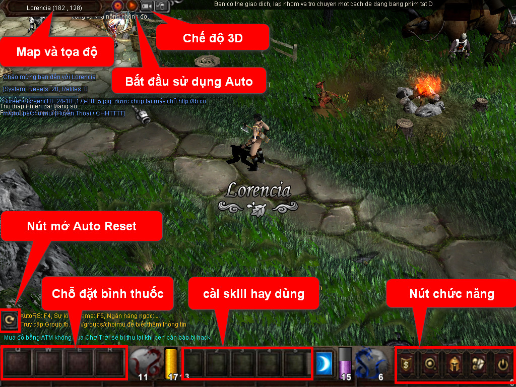 Chức năng chính của Game MU Sài Gòn Chức năng chính của Game MU Sài Gòn
