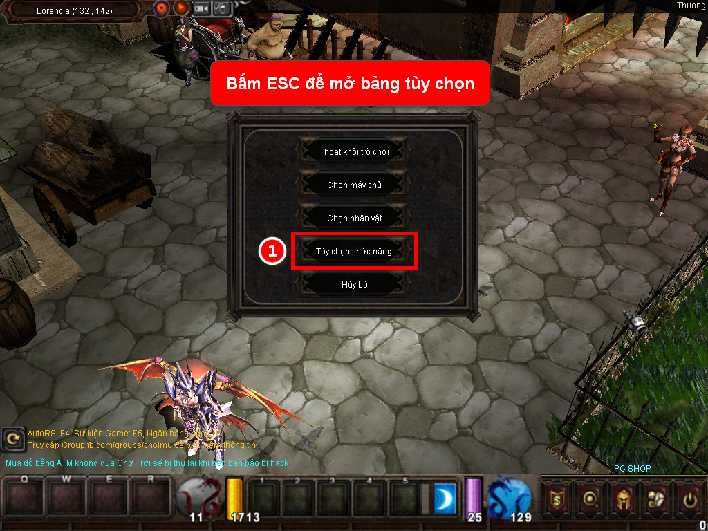 Chức năng chính của Game MU Sài Gòn Chức năng chính của Game MU Sài Gòn