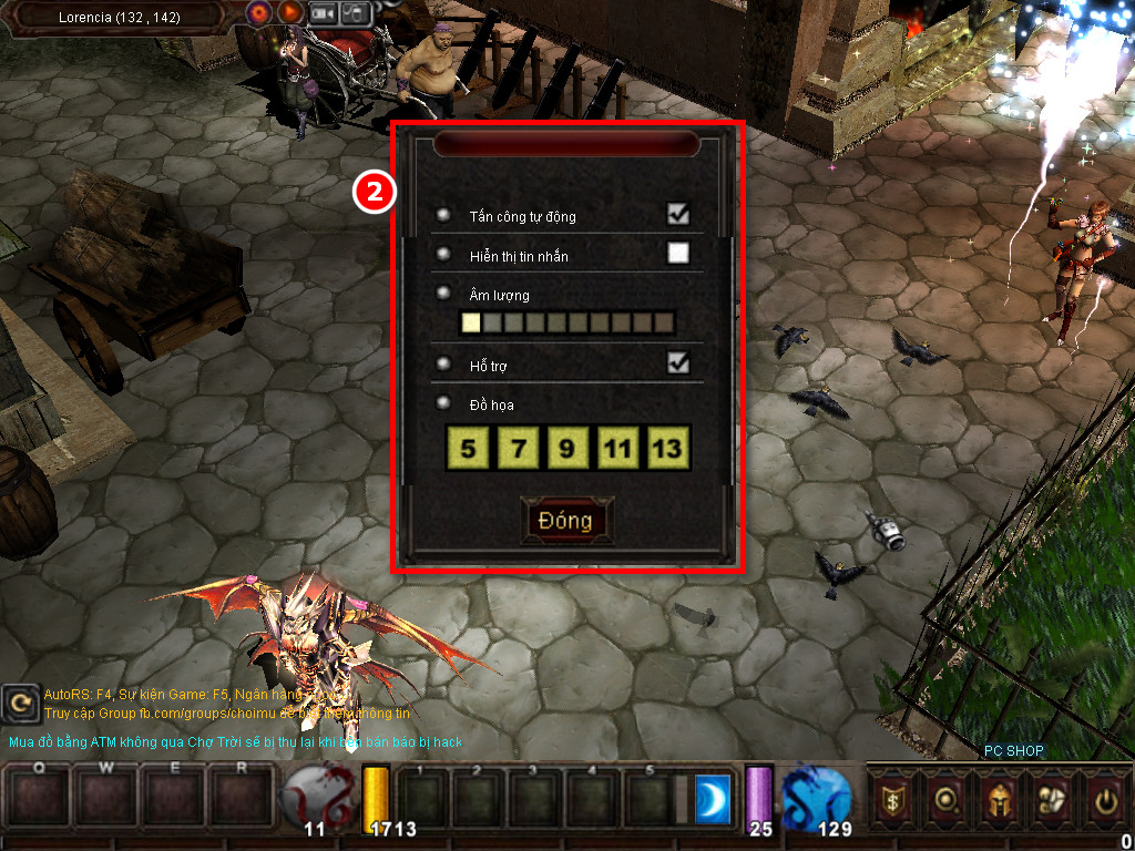 Chức năng chính của Game MU Sài Gòn Chức năng chính của Game MU Sài Gòn